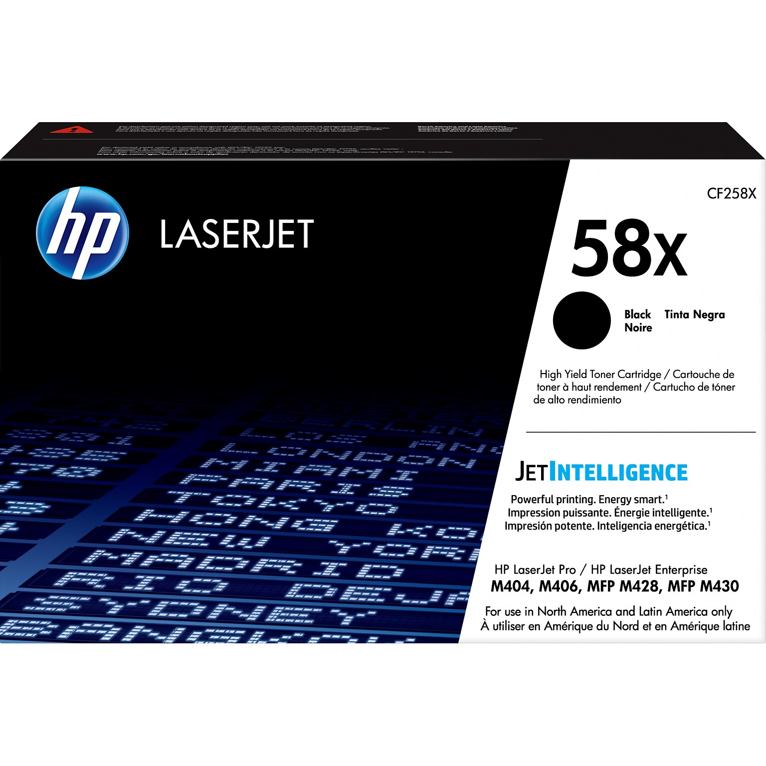 HP 58X Black High Yield Toner Cartridge, Prints Up to 10,000 Pages (CF258X)