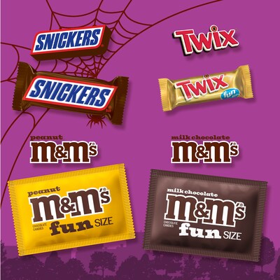 Mars Halloween Fun Size Milk Chocolate Variety Candy Pack,  30.94 oz., 55 Pieces (461979)