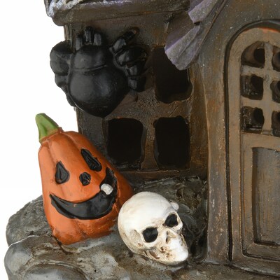 National Tree Company 6" Black Haunted House with LED Light (PG11-FJ60416-1)