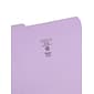 Smead File Folders, 1/3-Cut Tab, Letter Size, Lavender, 100/Box (12443)