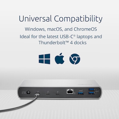 Kensington 6 ft. HDMI to USB C Video Cable, Male to Male, Black (K38343WW)