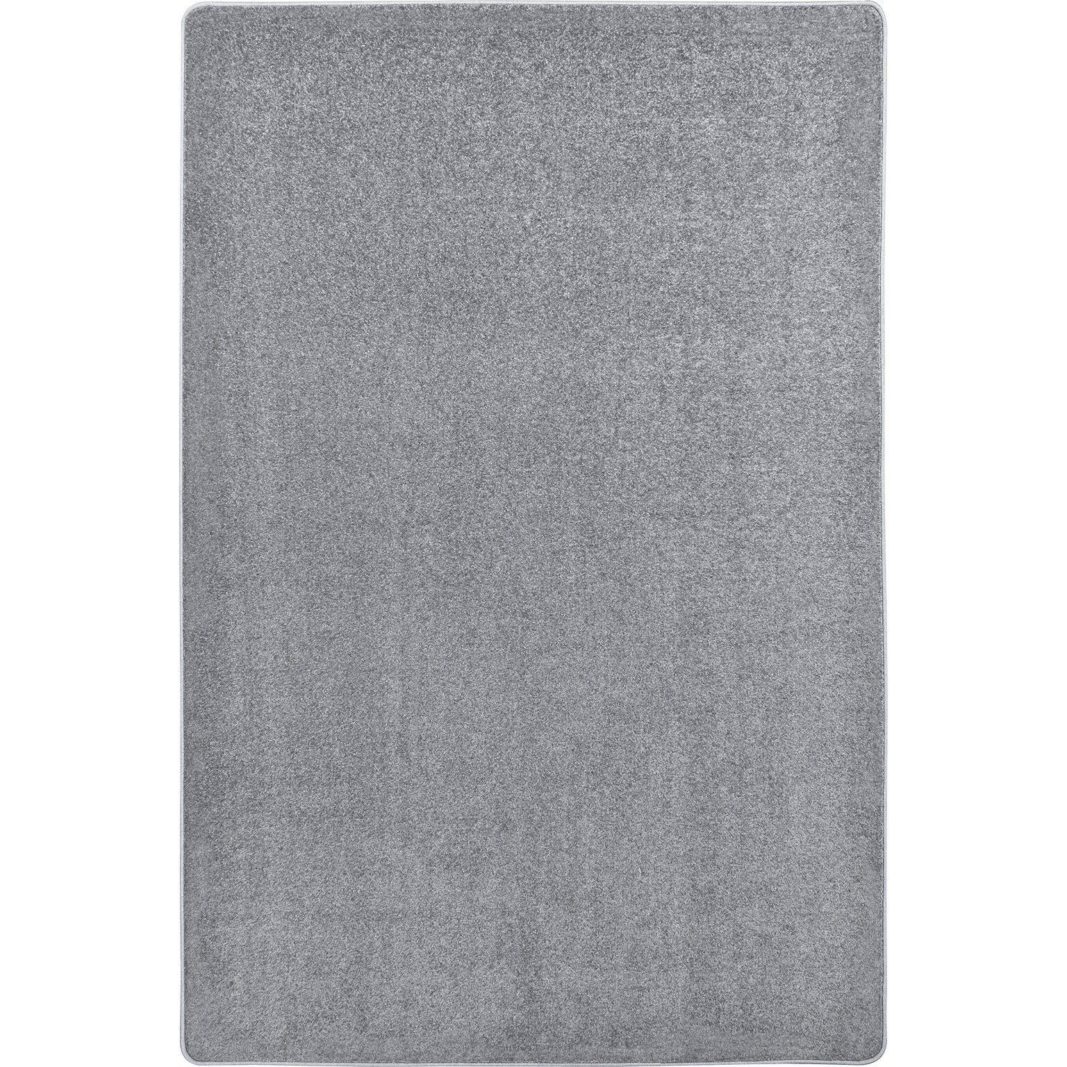 Joy Carpets Endurance Polyester 4 x 6 Machine Tufted Rug, Silver (80N-12)