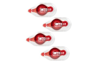 Scotch Double-Sided Adhesive Tape Runner, 16 oz., 4/Pack (6055BNS)