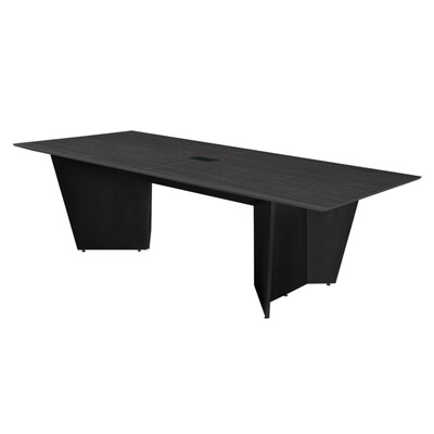 Regency Array 72W x 36D Conference Table with Grommet, Ash Grey/Black (ACT7236AGBK)