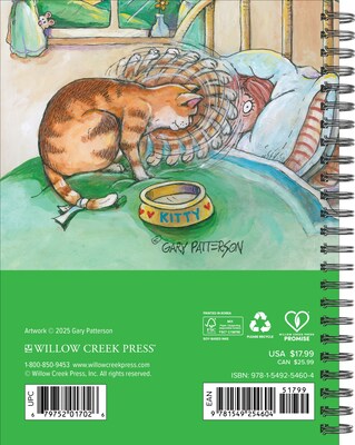 2026 Willow Creek Cats by Gary Patterson 6.5 x 8.5 Daily & Monthly Personal Organizer (54604)