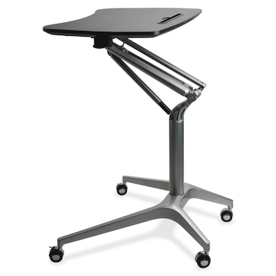 Lorell 28"W Manual Adjustable Standing Desk, Black (LLR84838)