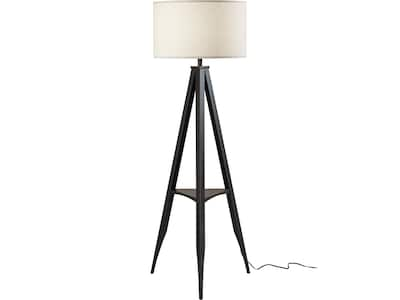 Adesso Warren 61.5 Metal Floor Lamp with Drum Shade (6007-01)