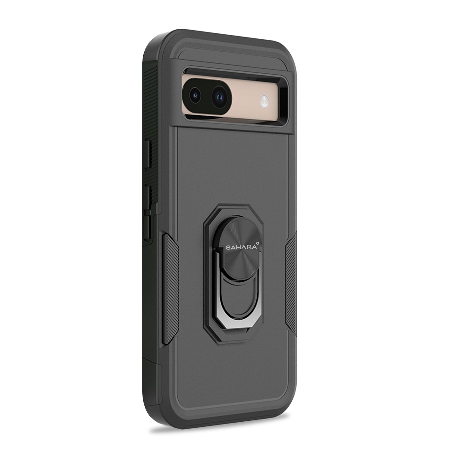 SaharaCase Raider Series Rugged Case for Google Pixel 8a, Shock Absorbing, Scorpion Black (CP00571)