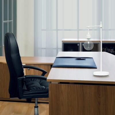 Lalia Home White Matte Light Beacon Table Lamp with Clear Glass Shade (LHT-5027-WH)