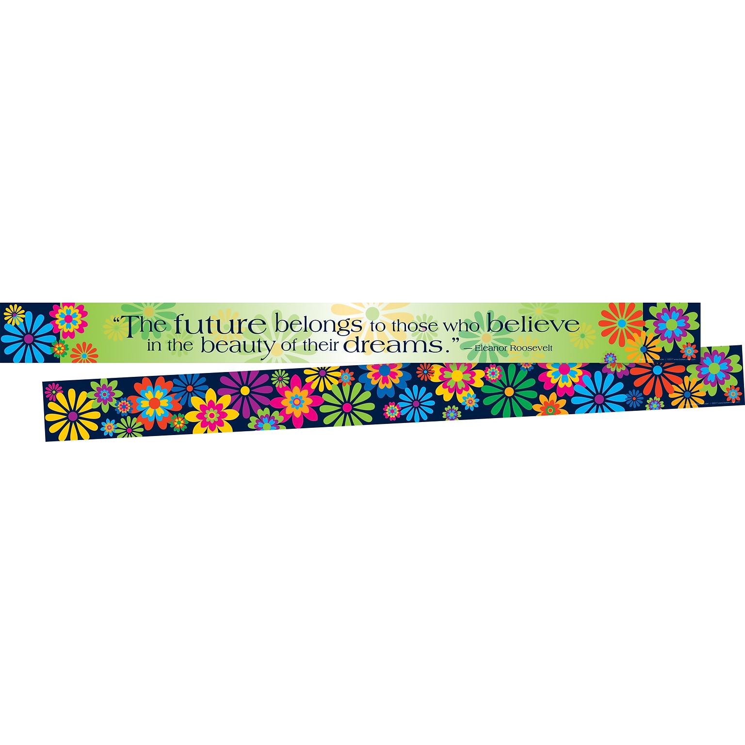 Barker Creek Italy - Fiori Bellissimi Double Sided Border, 3 x 35, 12/Pack (LL959)