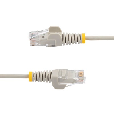 StarTech Slim 15' CAT6 Ethernet Cable, 28AWG, Gray (N6PAT15GRS)