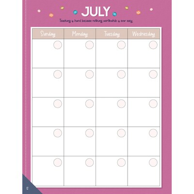 Carson Dellosa Education Crafty and Cool Undated Lesson Planner, 8" x 11", 128 Pages (CD-105056)