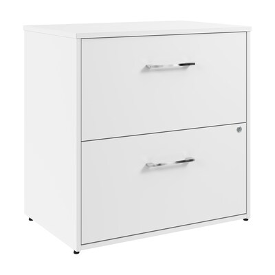 Bush Business Furniture Hustle 2 Drawer Lateral File Cabinet, White (HUF130WH)