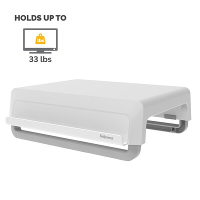 Fellowes Breyta Collection Adjustable Monitor Stand, White (100098565)