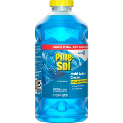 Pine-Sol Multi-Surface Cleaner Degreaser, Sparkling Wave Scent, 80 fl. oz., 3/Carton (60609)
