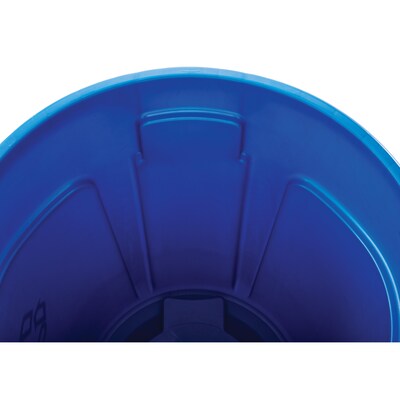 Rubbermaid Commercial Products Brute Resin Recycling Container, 32 Gallon, Blue (FG263273BLUE)