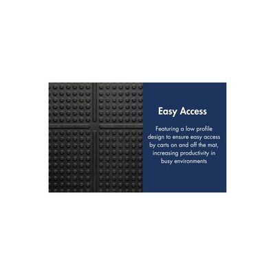 NoTrax Deep Freeze Mat Anti-Fatigue Commercial Floor Mat, 3' x 5', Black (765S0035BL)