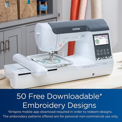 Brother Computerized Sewing and Embroidery Machine with 4" x 7" Magnetic Embroidery Hoop Frame (SE2000)