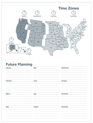 2026 House of Doolittle 8.5" x 11" Calendar Year Monthly Planner, Faux Leather Cover, Black (262502-26)