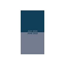2023-2025 Willow Creek Blue Duotone 3.5 x 6.5 Academic Monthly Planner, Paperboard Cover, Blue/Gra