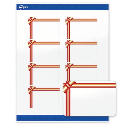 Avery Rectangle Multipurpose Labels, 2 x 3, White, 80/Pack (19479370594)