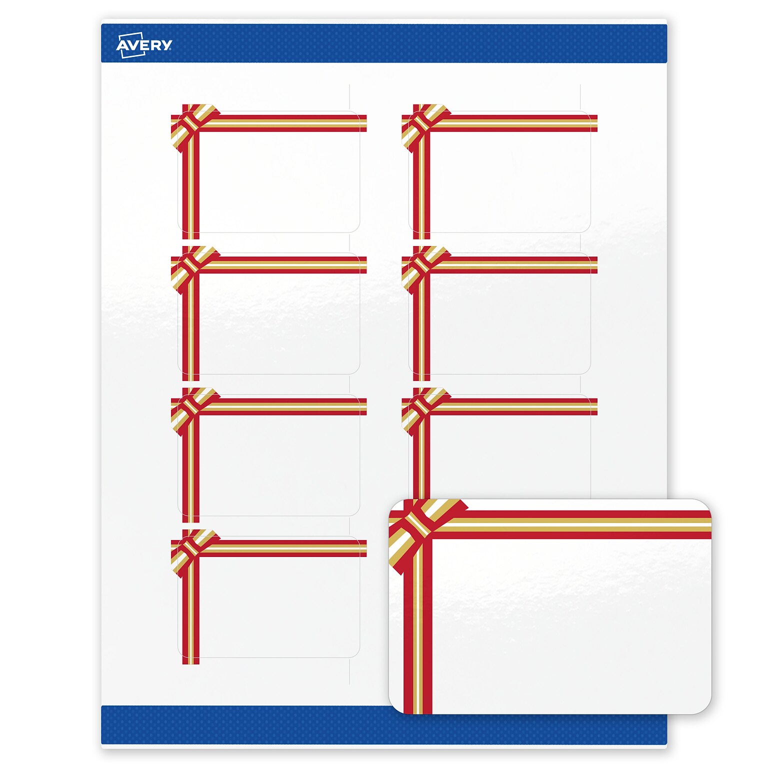 Avery Rectangle Multipurpose Labels, 2 x 3, White, 80/Pack (19479370594)