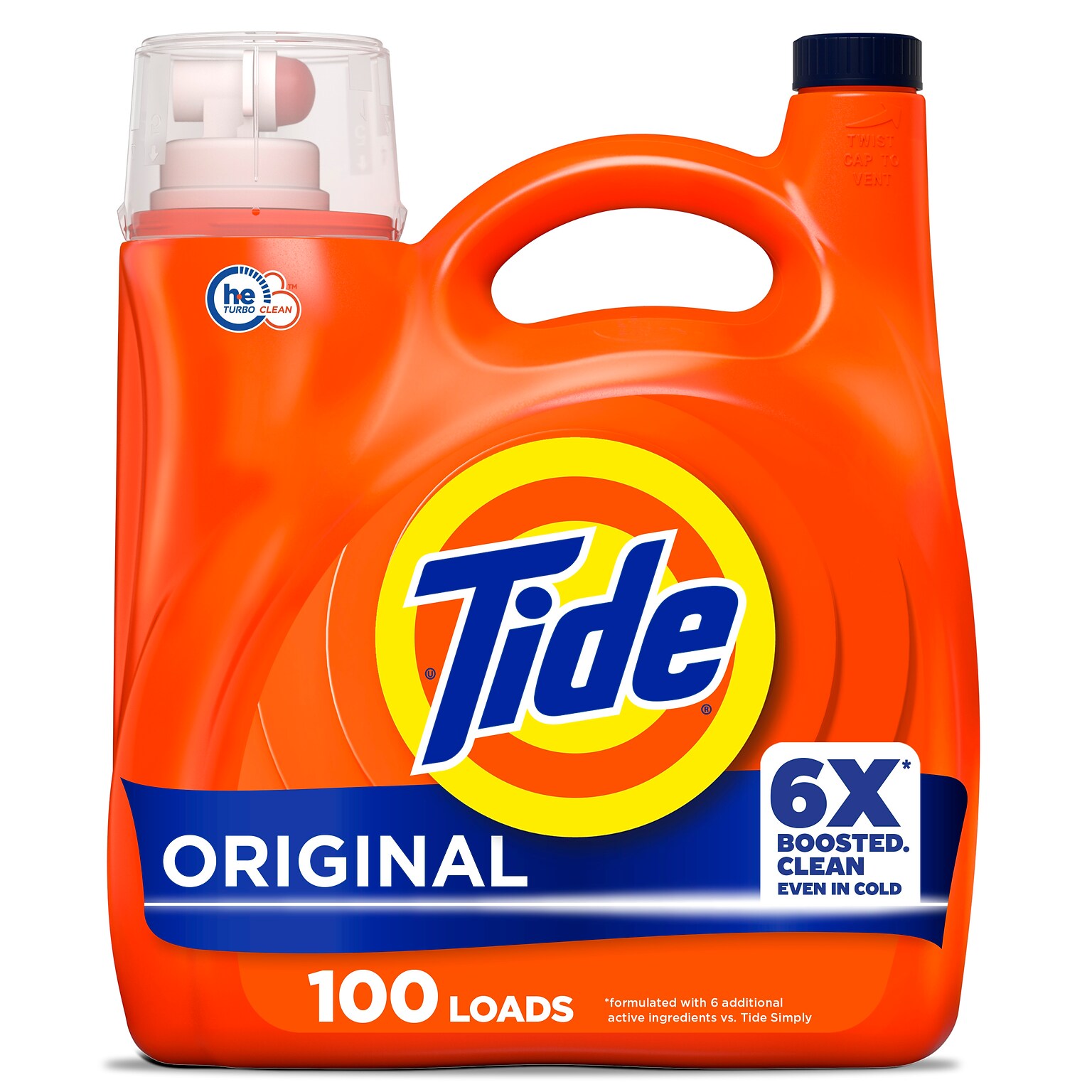 Tide HE Liquid Laundry Detergent, Original Scent, 100 Loads, 125 fl. oz. (12101)