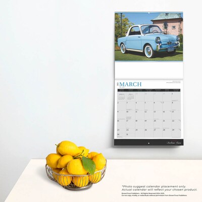 2025 Brown Trout Motor Club Classic Italian Cars 12" x 12" Monthly  Wall Calendar (9781975476076)