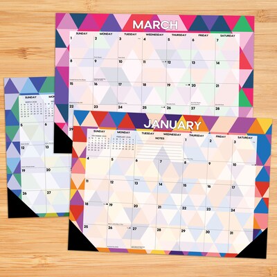 2026 Willow Creek Modern Geometric 17 x 12 Monthly Desk Pad Calendar (57117X)