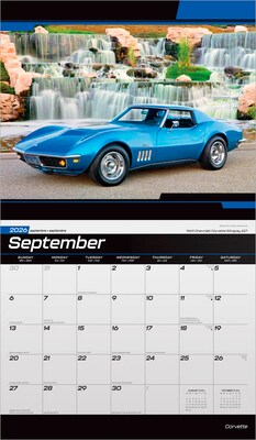 2026 BrownTrout Corvette 14" x 12" Monthly Wall Calendar (9798330701711)