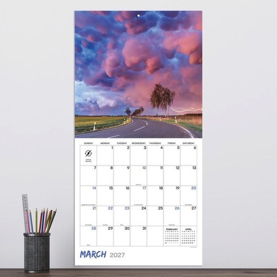 2027 TF Publishing Weather 12" x 12" Monthly Wall Calendar, Multicolored (27-1050)