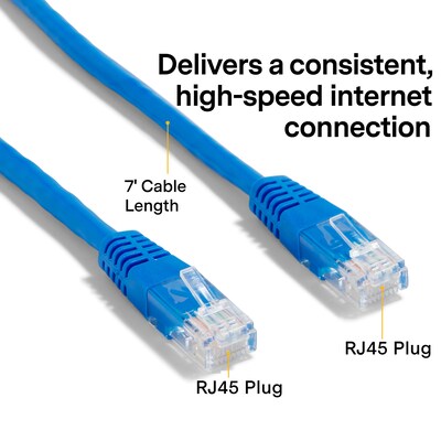 NXT Technologies™ NX56833 7' CAT-6 Cable, Blue