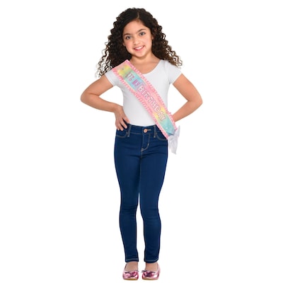 Party City Its My Birthday Sash, Child Size, Iridescent Pastel (AM340352-NS)