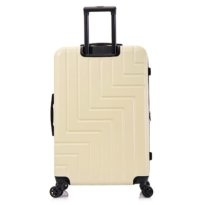 DUKAP Zahav 28.52" Hardside Suitcase, 4-Wheeled Spinner, TSA Checkpoint Friendly, Sand (DKZAH00L-SAN)