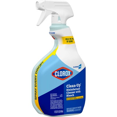 CloroxPro Clorox Clean-Up Disinfectant Cleaner with Bleach Spray, 32 oz., 9/Carton (35417)