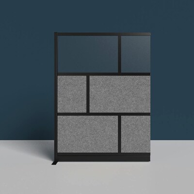 Luxor Expanse Modular Wall Add-On, 53" x 70", Black (MW-5370-XCGB)