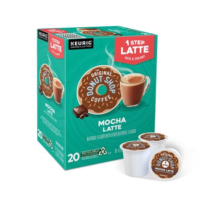 The Original Donut Shop One Step Mocha Latte Coffee Keurig K Cup