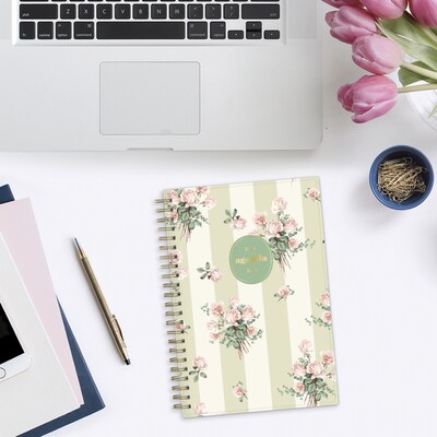 2026-2027 Blue Sky Sincerely Jules Anoura Sage 5" x 8" Academic Year Weekly & Monthly Planner, Plastic Cover (161583)