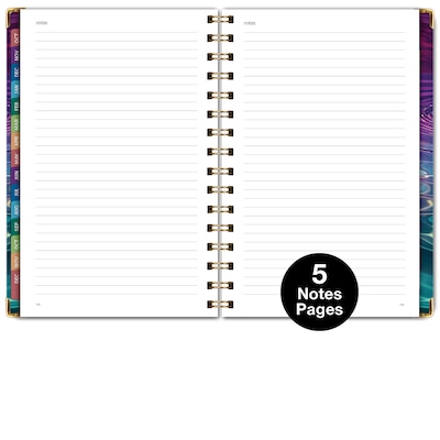 2027 Excello Brands 6" x 8" Weekly & Monthly Standard Planner, Paperboard Cover, Summer Bliss (FSHN-CY27-58-73)