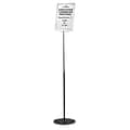 Durable Sherpa Infobase Sign Holder, 8.5 x 11, Anthracite Grey Acrylic (5589-57)