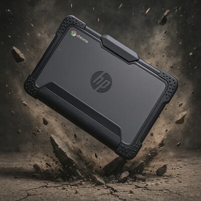 SaharaCase Venture Series Heavy Duty Case for HP Chromebook G8/G9 EE 11.6-inch, Shock-Absorbing, Clear/Black (LT00114)