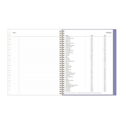2025-2026 Blue Sky Sincerely Jules Scarletta 8.5" x 11" Academic Year Weekly & Monthly Planner, Plastic Cover, Multicolored