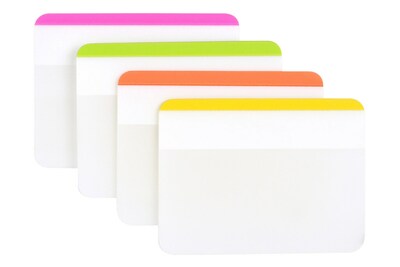 Post-it® Durable Filing Tabs, 2 Wide, 4 Assorted Colors, 24 Tabs/Pack (686F1BB)