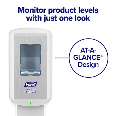 PURELL CS 6 Automatic Wall Mounted Hand Sanitizer Dispenser, White (6520-01)