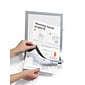 DURABLE Self-Adhesive Magnetic DURAFRAME Document Sign Holder, 8-1/2" x 11", Silver, 2/Pack (476823)