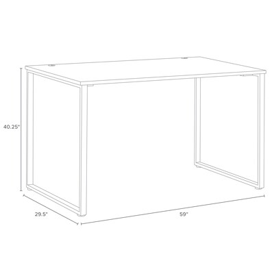 Hirsh Standing Height Computer and Office Desk, 30" x 60", Black/Weathered Charcoal (23959)