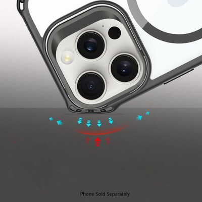 SaharaCase Venture MagSafe Phone Case for iPhone 16 Pro Max, Shock Absorbing, Scorpion Black (CP00689)