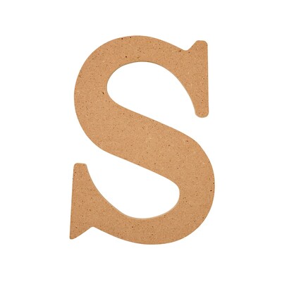 Plaid MDF Letters, 5, Brown Oxide, 12/Pack (PDE63572-12)