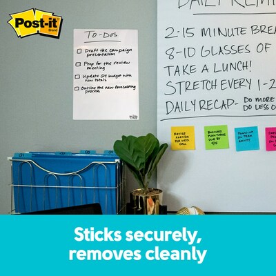 Post-it® Dry Erase Sheets, 7" x 11.3", 3/Pack (DEFSHEETS-3PK)