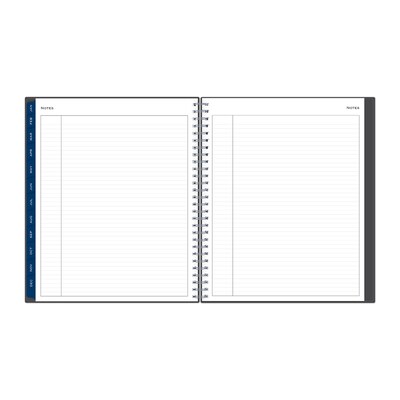 2026 Blue Sky Passages 8" x 10" Calendar Year Monthly Planner, Plastic Cover, Gray (100011-26)